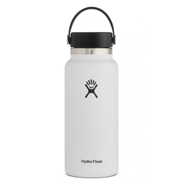 Hydro Flask 32oz white wide mouth bottle